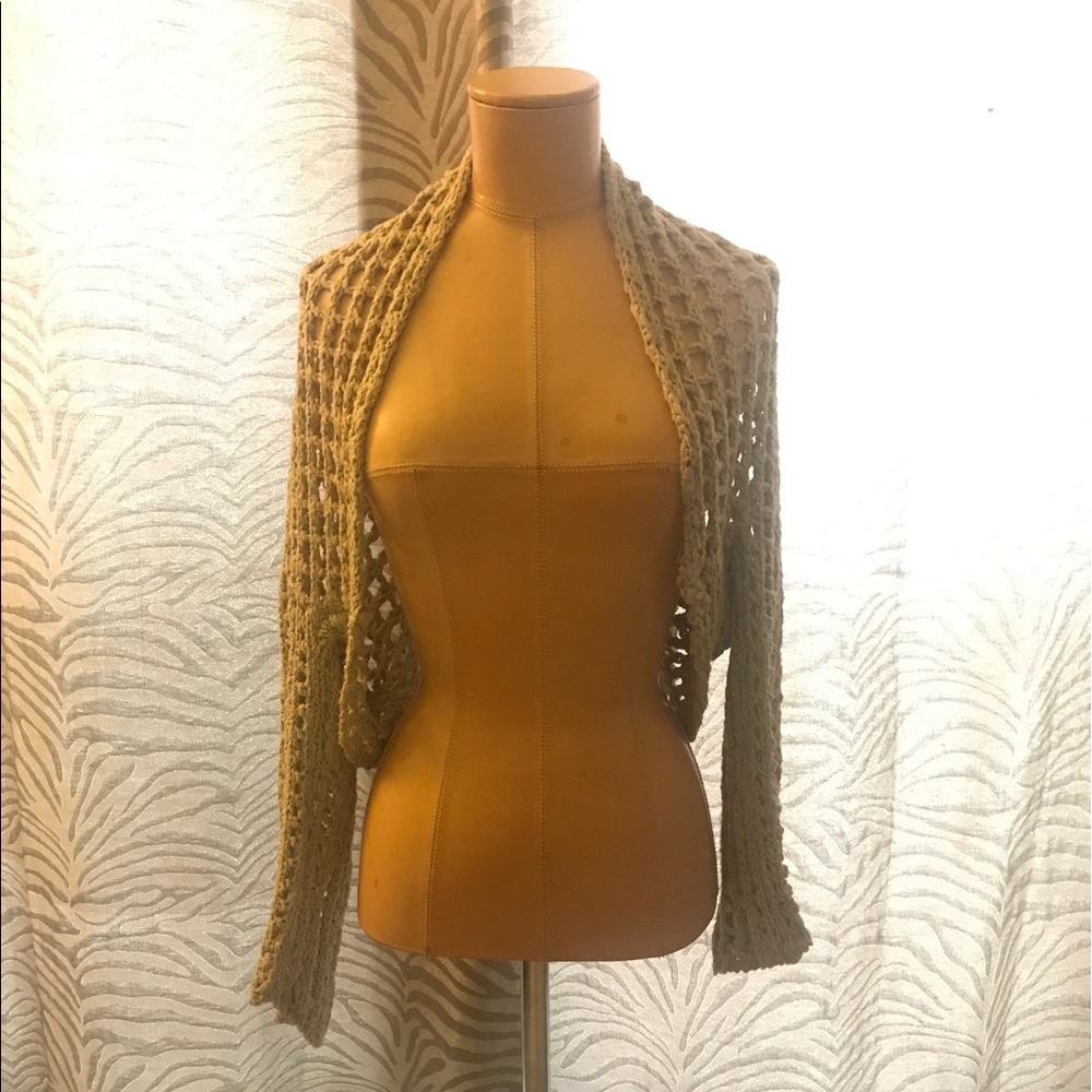 FREE PEOPLE crochet cocoon cover-up